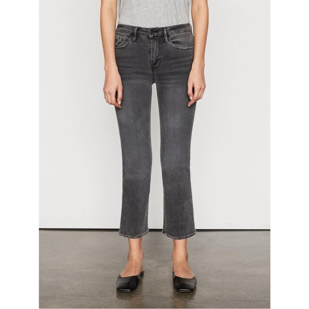 FRAME Le Crop Mini Boot Turn Back Hem in color Octavia-size:27